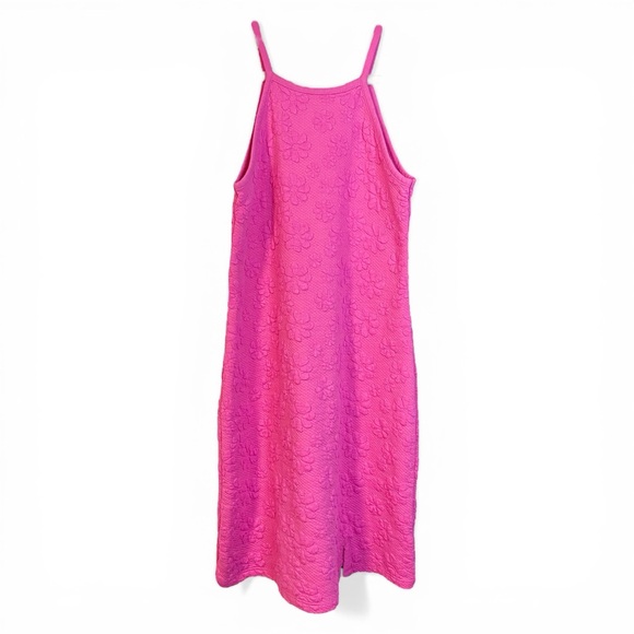 art class Other - Girls pink embossed flower spaghetti strap dress